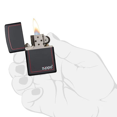 Classic Black and Red Zippo